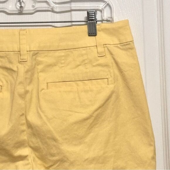 Talbots | Women’s Casual  Butter Yellow Stretch 10.5” Bermuda Shorts Size 8 - Picture 10 of 13